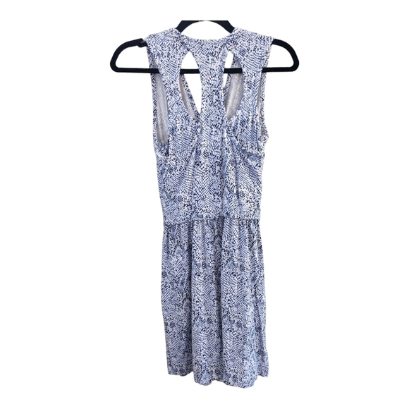 Tart Blue&Black modal&spandex snake print crossover racerback mini dress… - Picture 2 of 5